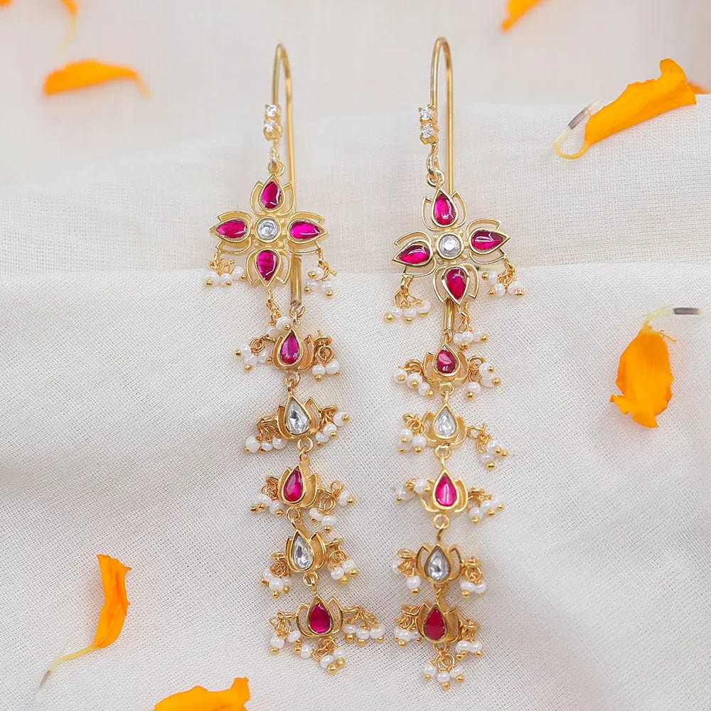 Silver 92.5 Sitayan Sui Dhaga earrings