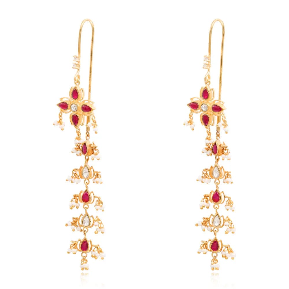 Silver 92.5 Sitayan Sui Dhaga earrings