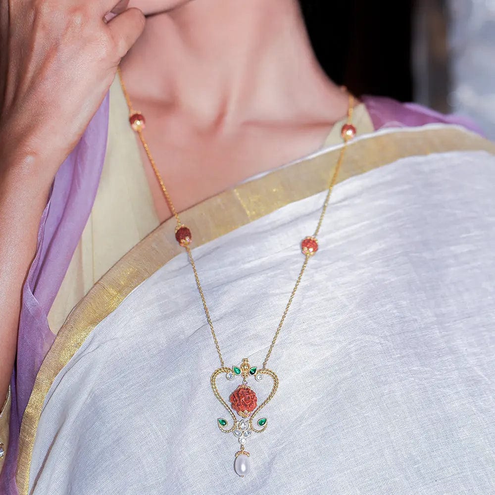 Silver 92.5 Rudraksh Necklace