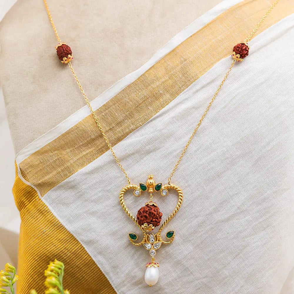 Silver 92.5 Rudraksh Necklace