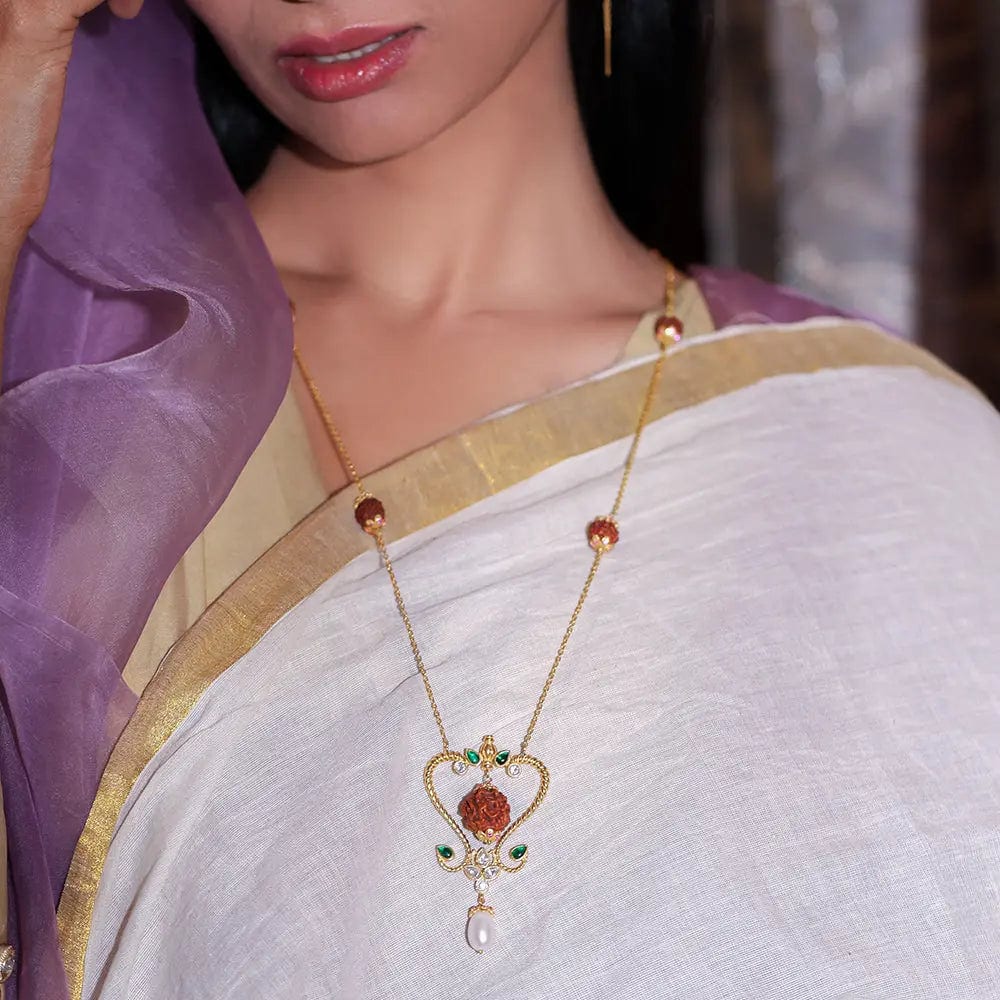 Silver 92.5 Rudraksh Necklace
