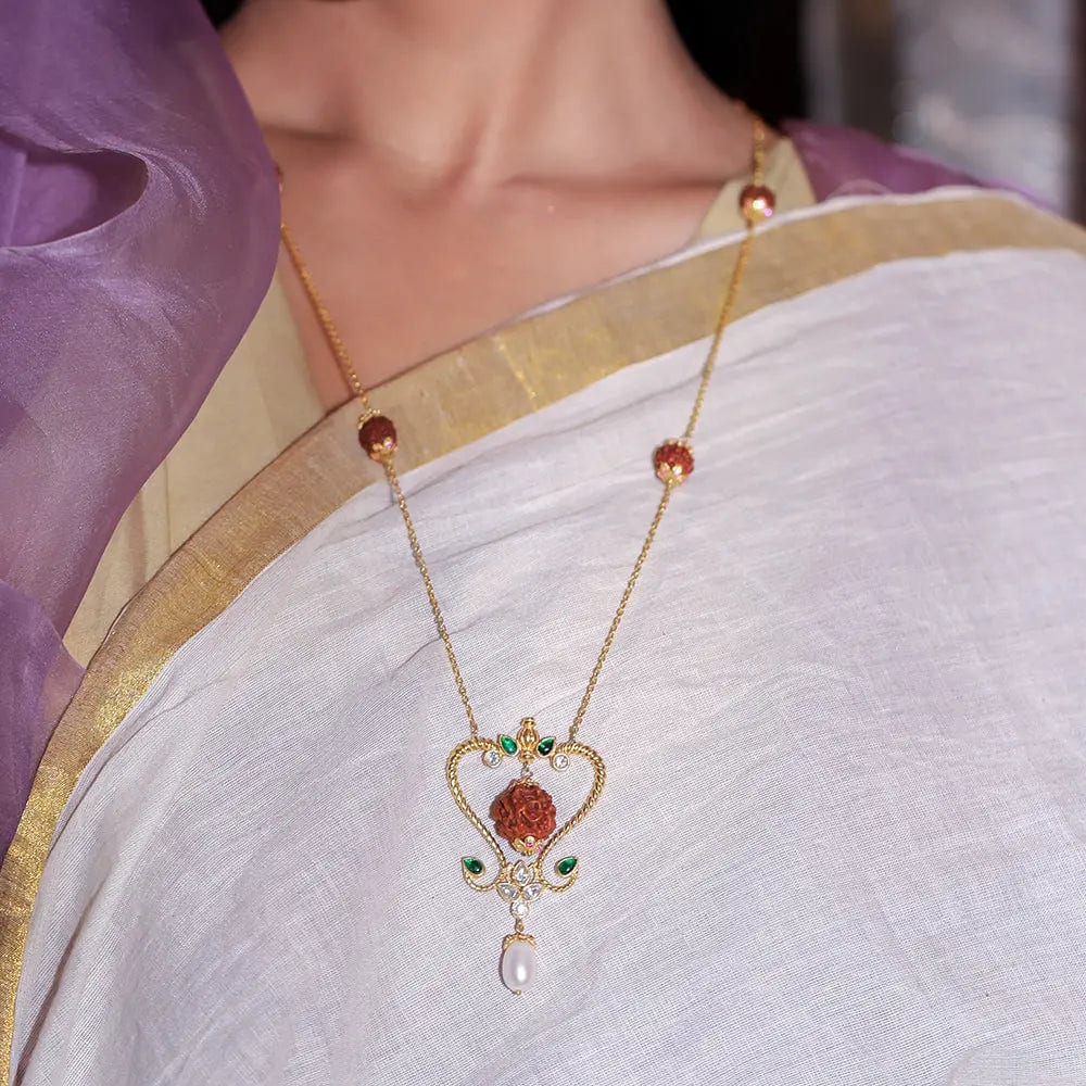 Silver 92.5 Rudraksh Necklace