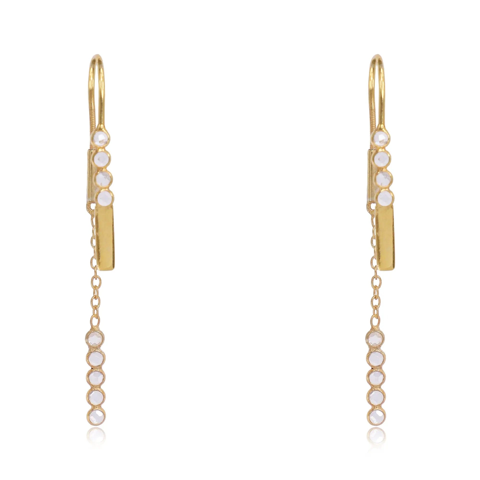 92.5 Sterling Silver Sui Dhaga Earring
