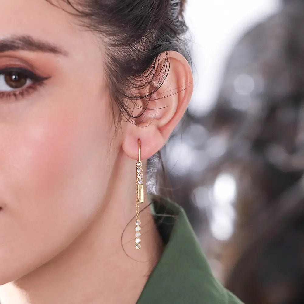 92.5 Sterling Silver Sui Dhaga Earring