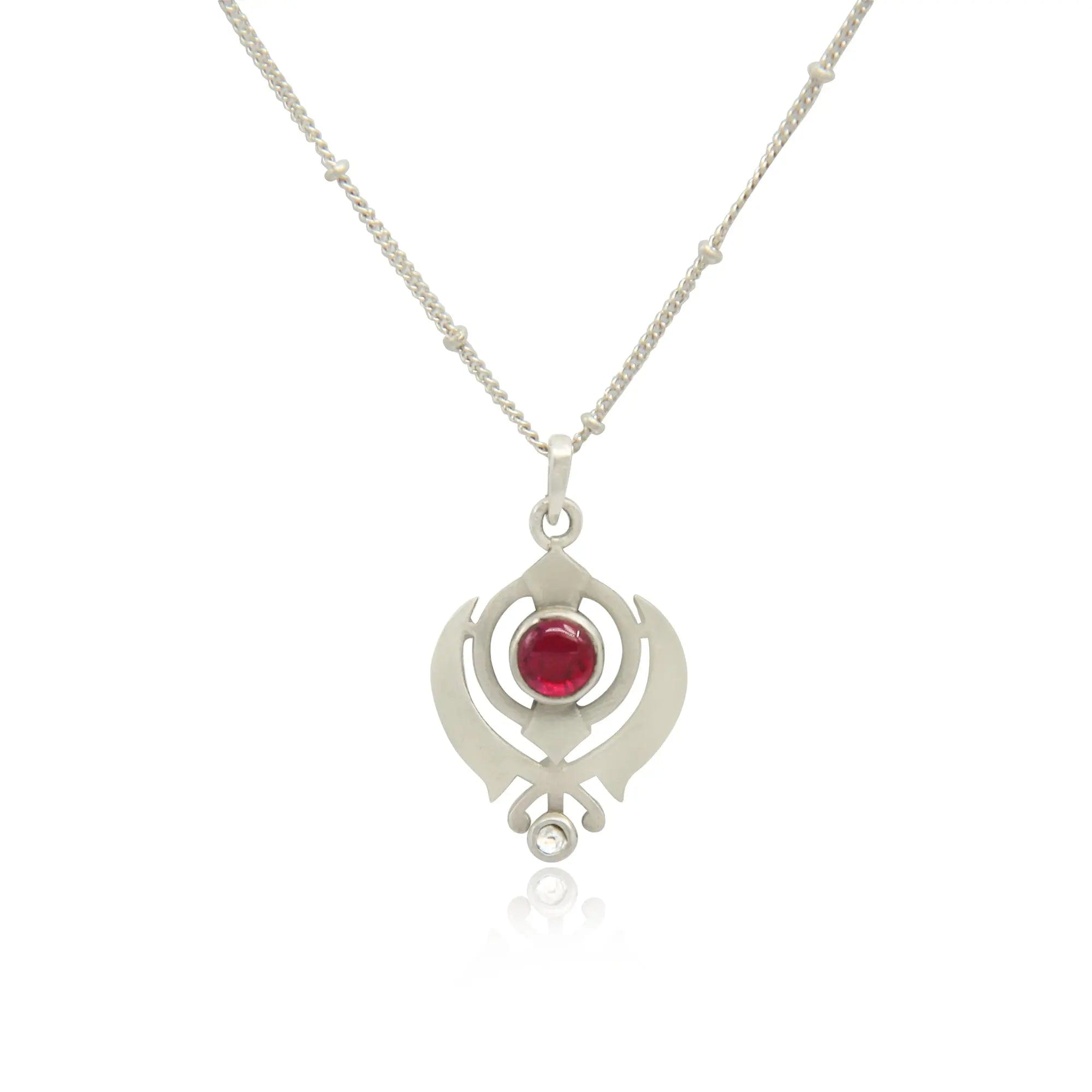 Silver 92.5 Women's Khanda Pendant