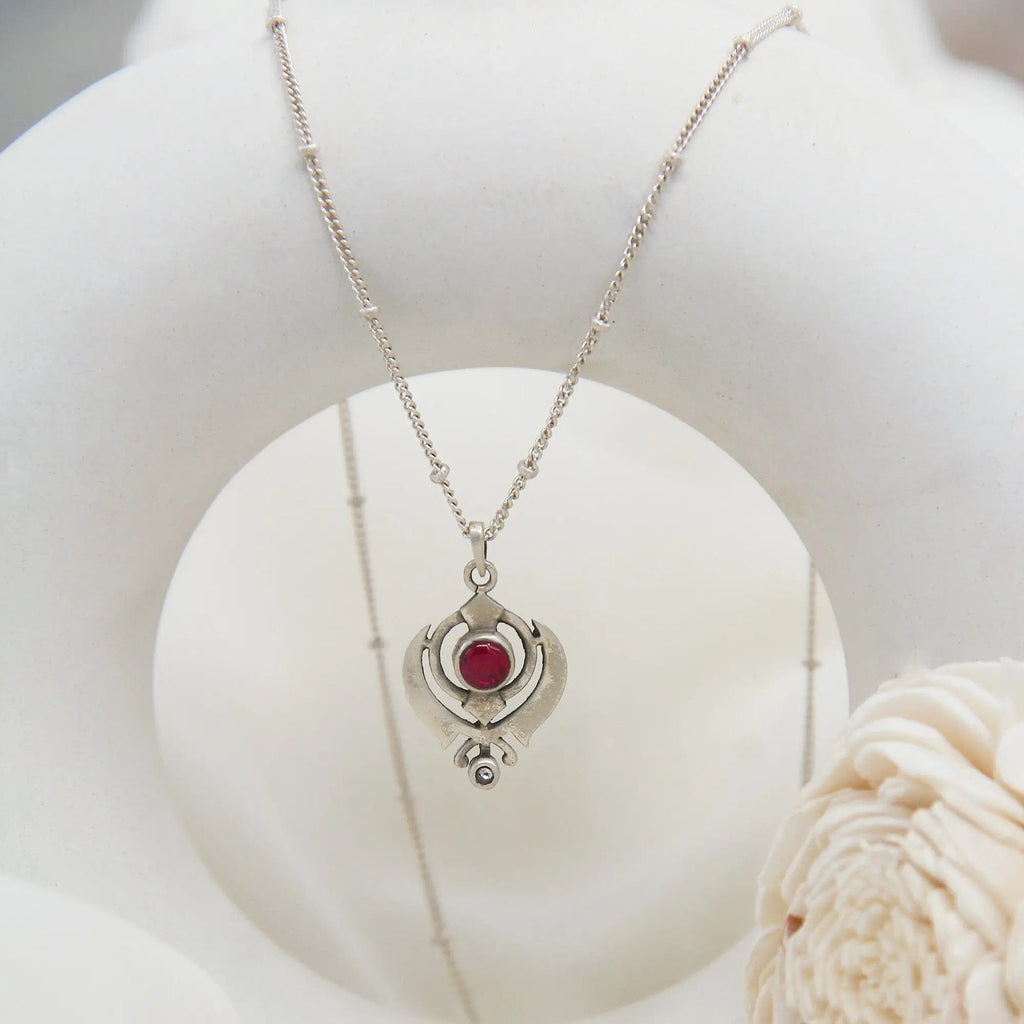 Silver 92.5 Women's Khanda Pendant