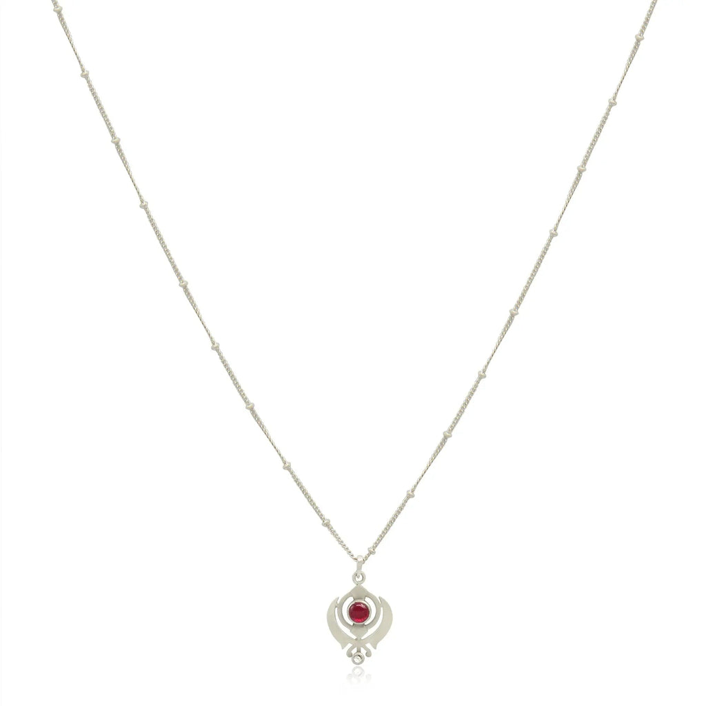 Silver 92.5 Women's Khanda Pendant