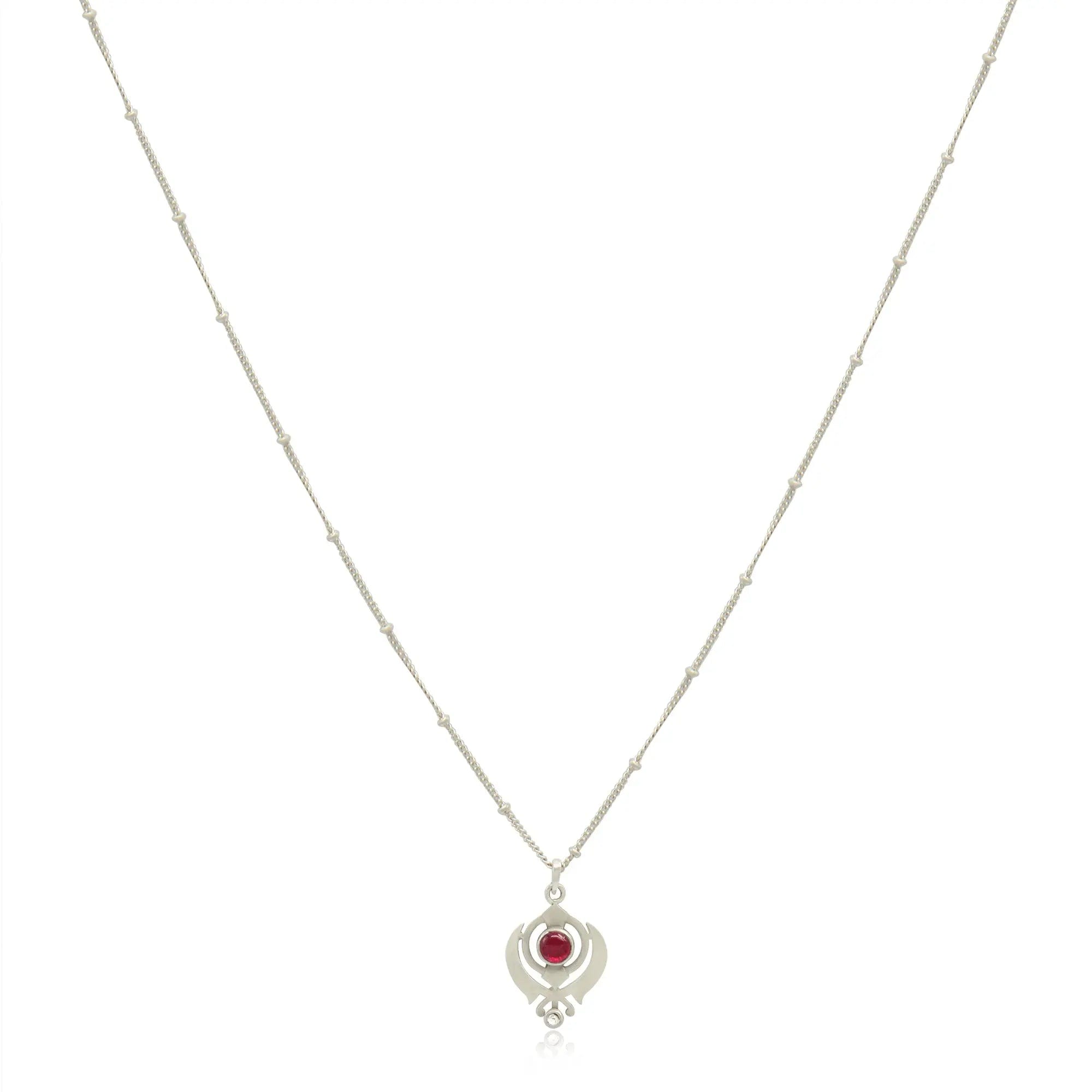 Silver 92.5 Women's Khanda Pendant