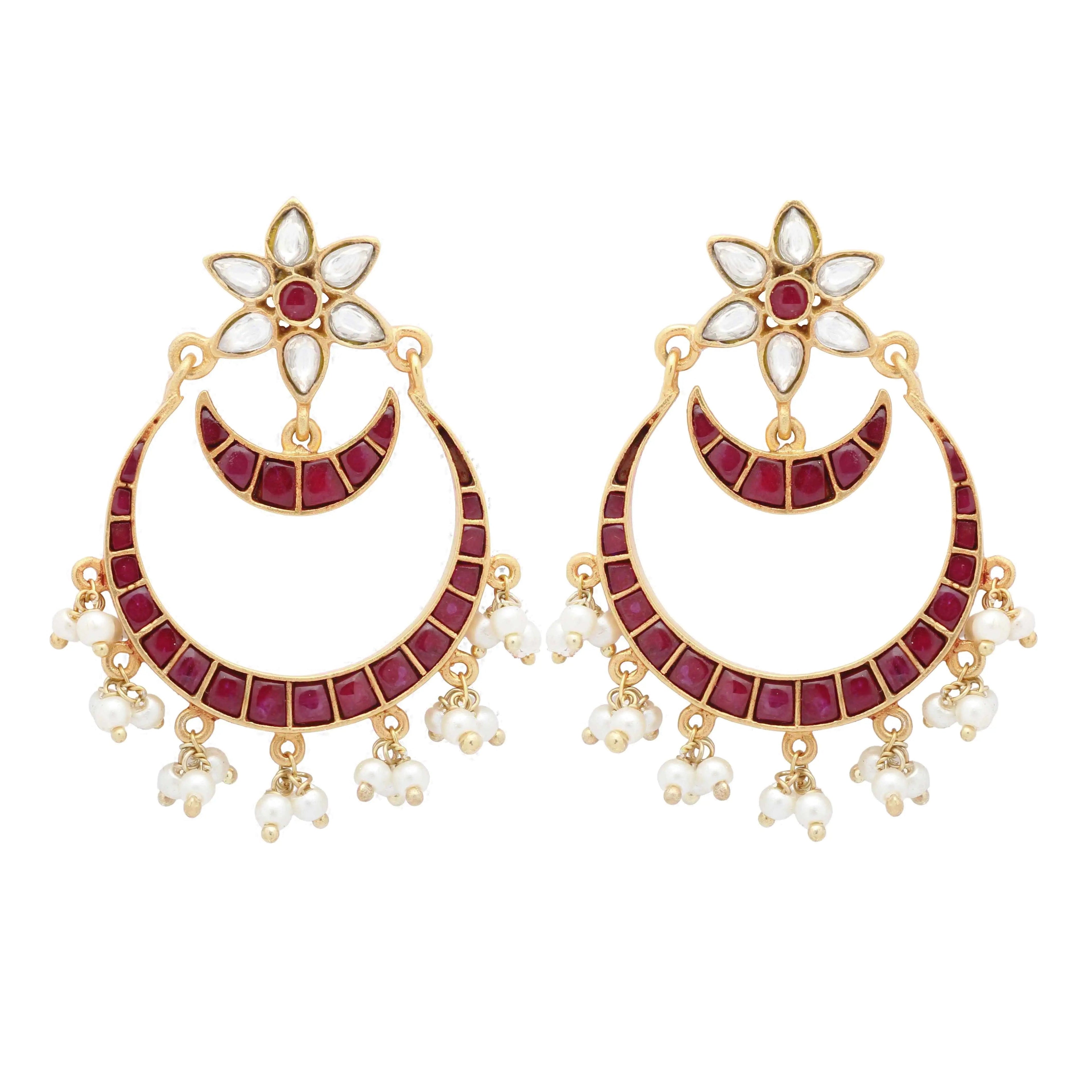 Silver Chand Bali Earring