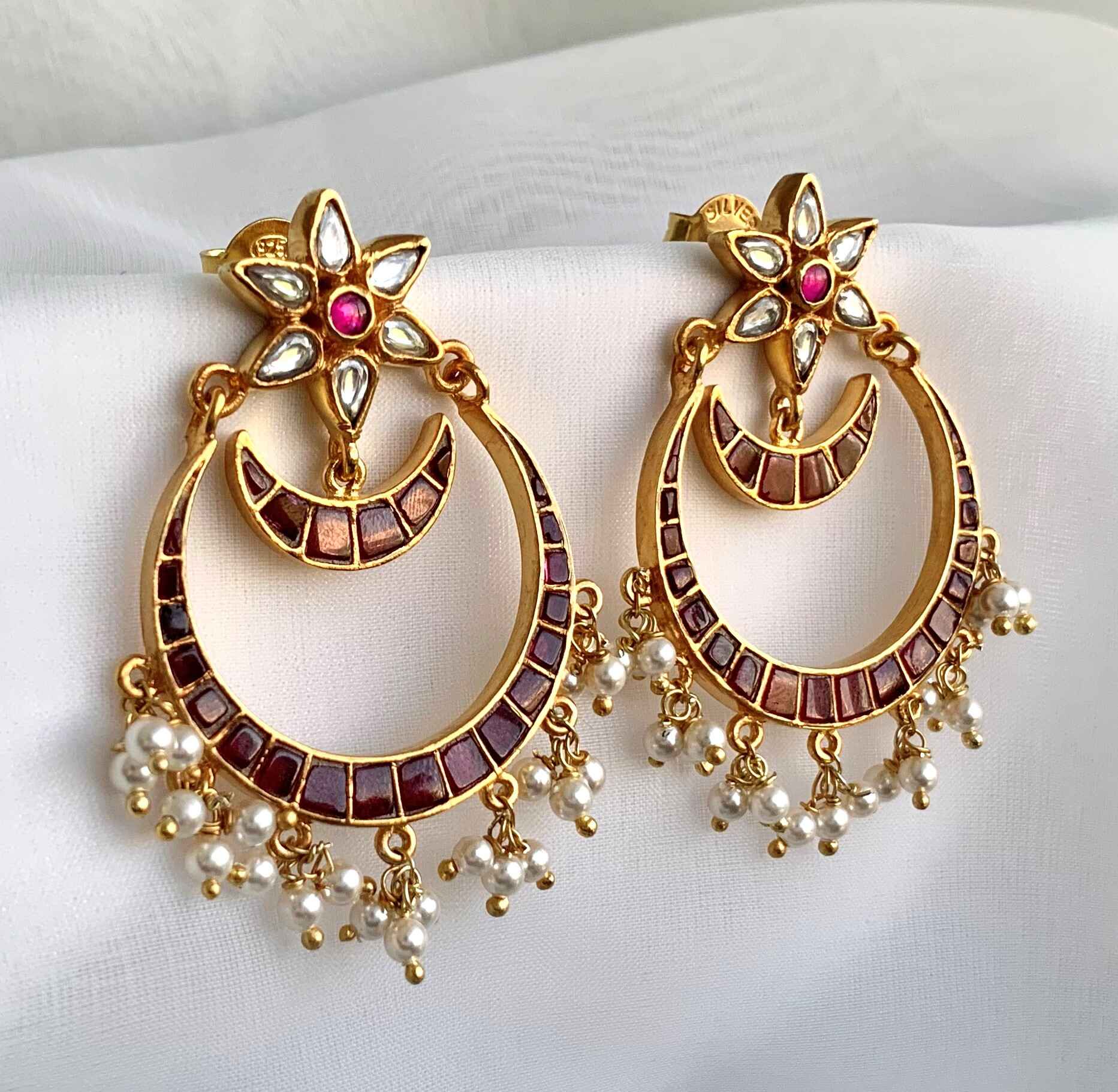 Silver Chand Bali Earring