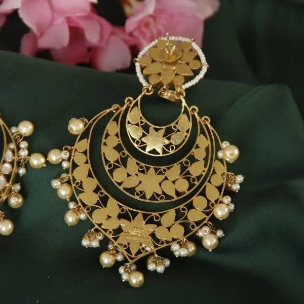Silver Gold Plated Chandbali