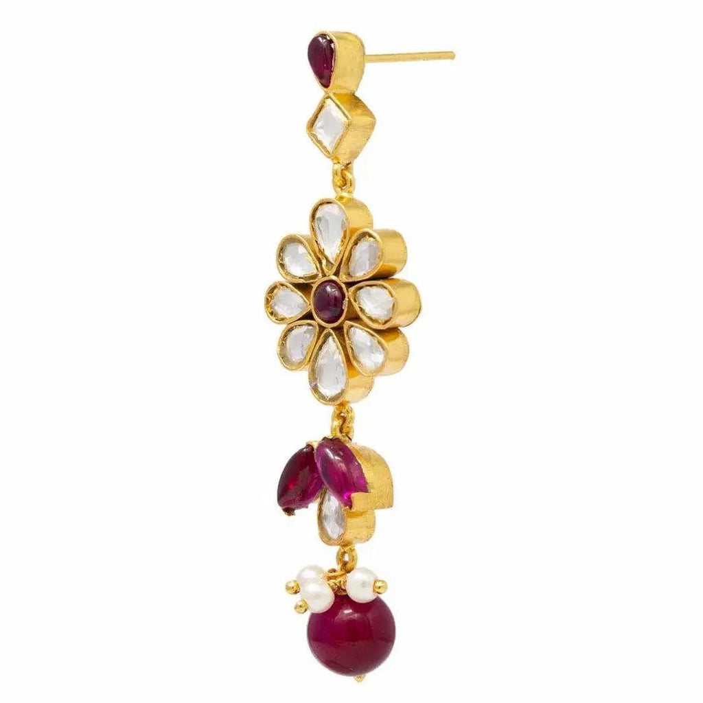 Silver Gold Plated Dangler Earrings