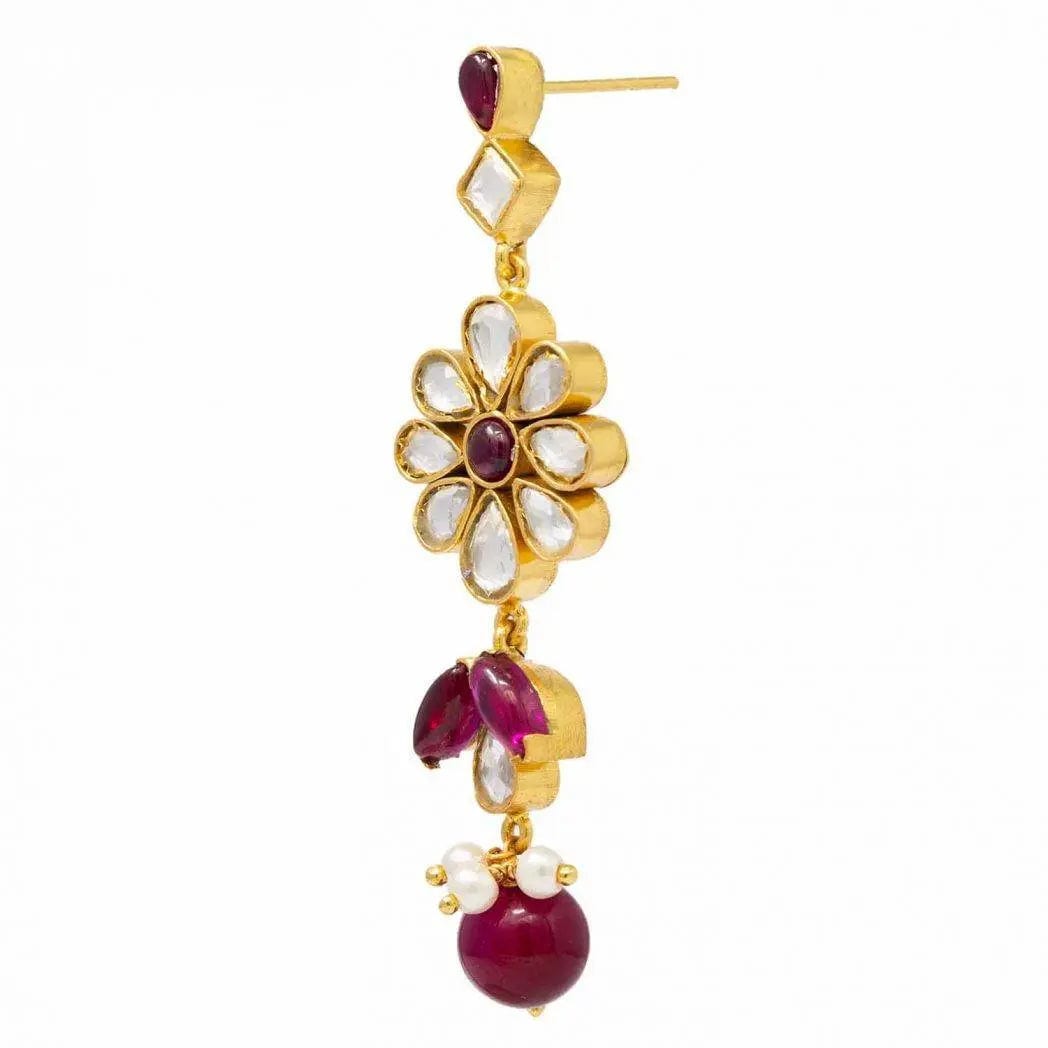 Silver Gold Plated Dangler Earrings