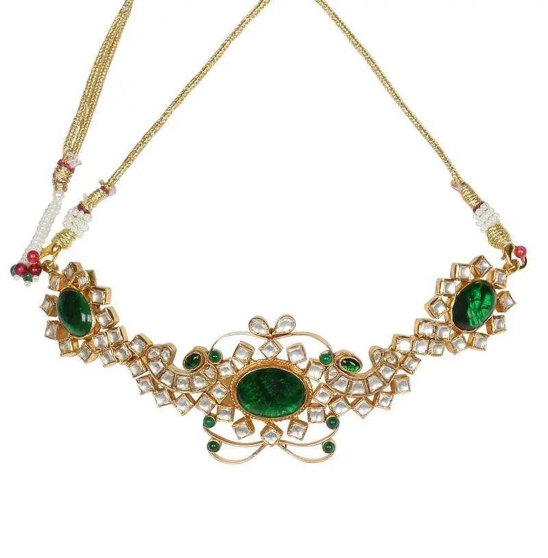 Silver Gold Plated Green Choker