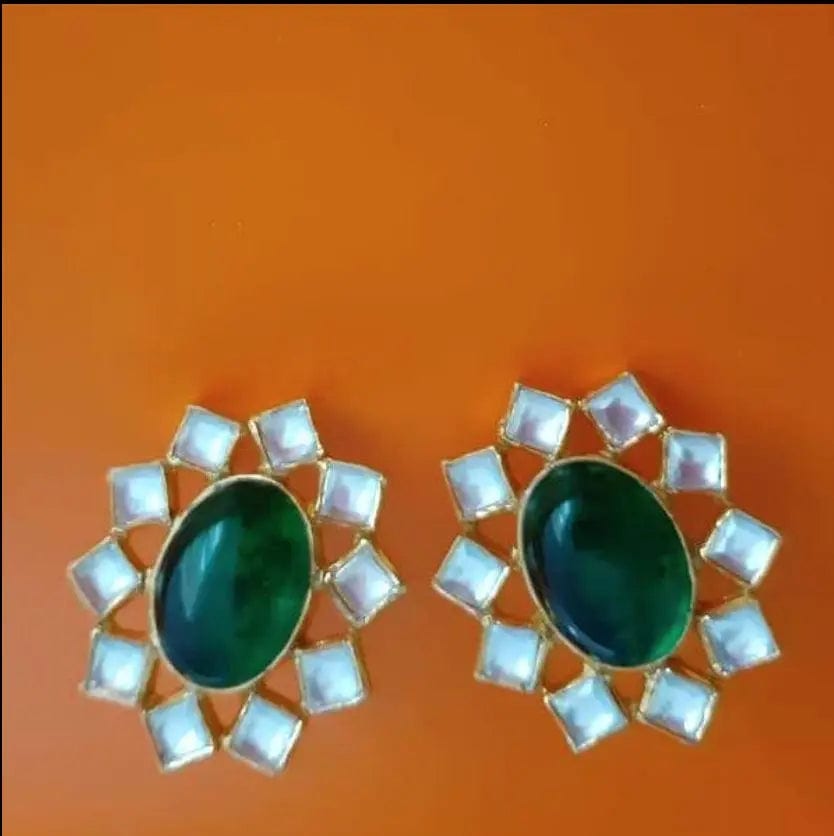 Silver Gold Plated Green Choker