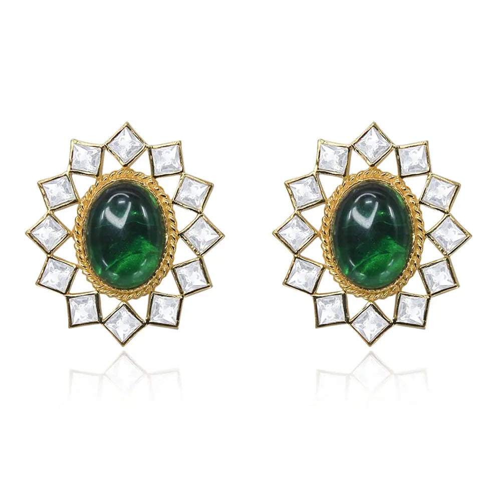 Silver Gold Plated Green Choker