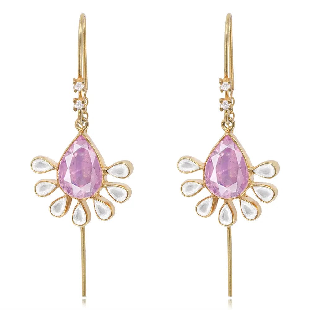 Silver Gulabo Princess Sui Dhaga Earring