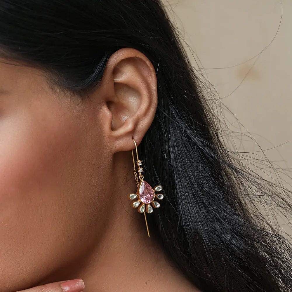 Silver Gulabo Princess Sui Dhaga Earring