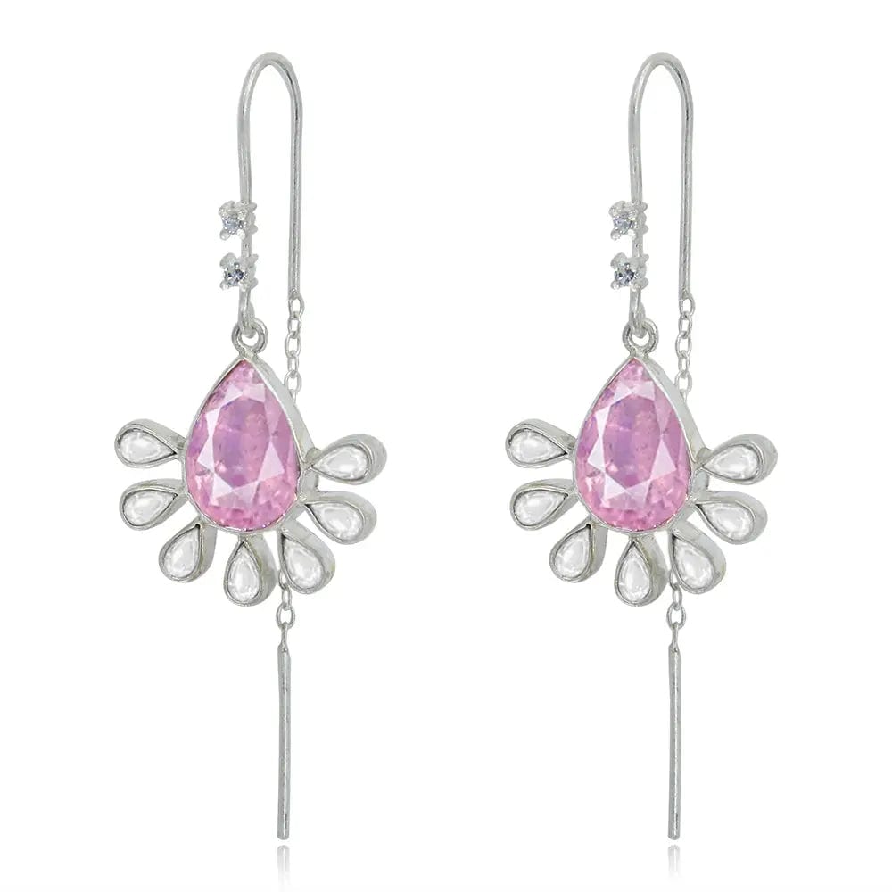 Silver Gulabo Princess Sui Dhaga Earring