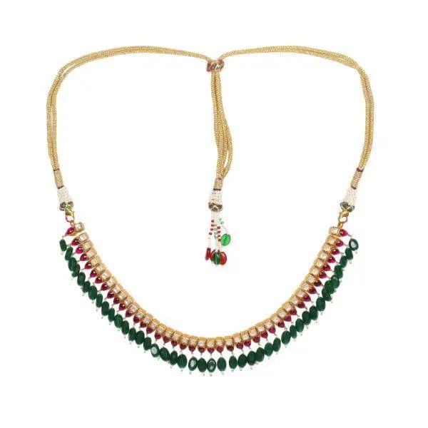 Silver Jadau And Kemp Necklace