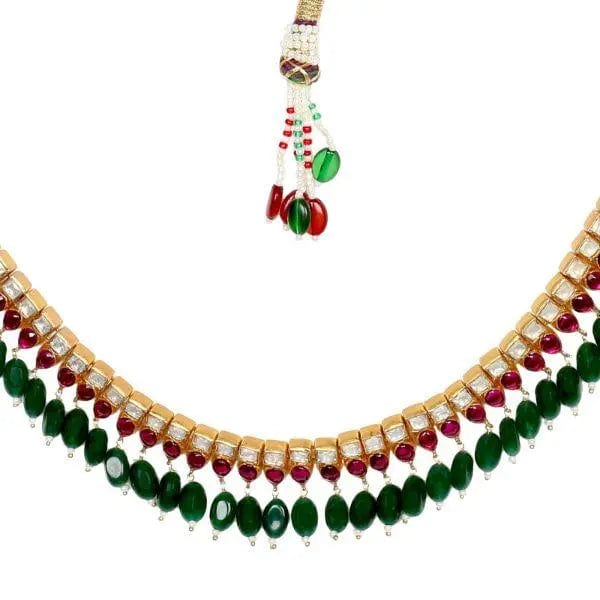 Silver Jadau And Kemp Necklace