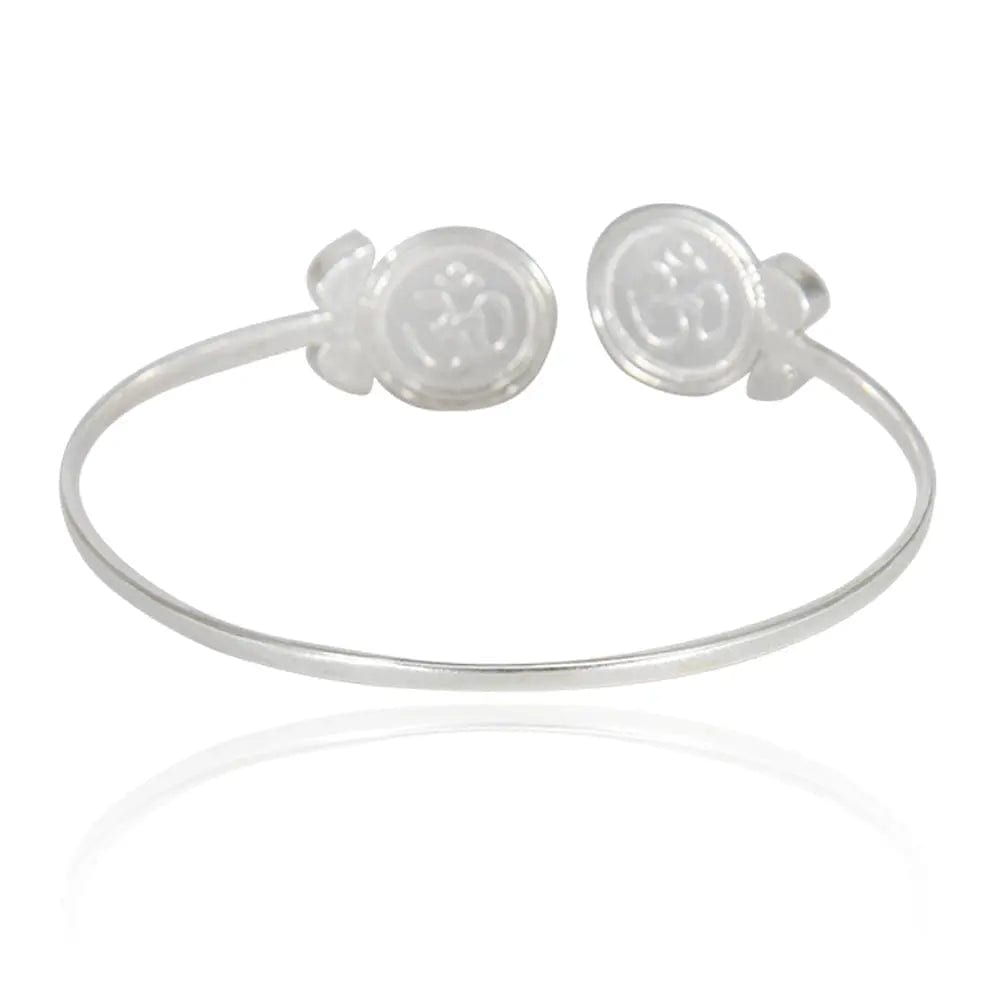 Silver Ganesh Coin Cuff