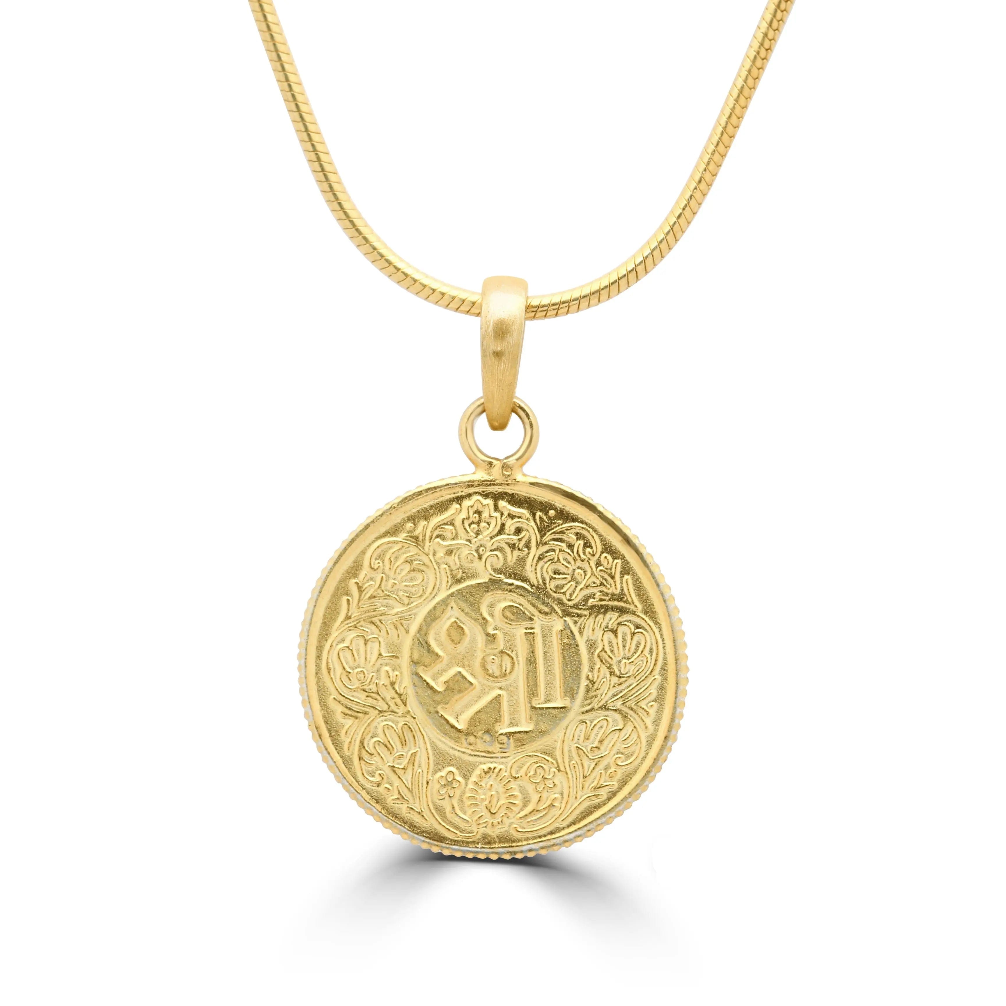 Silver Lakshmi Coin Necklace