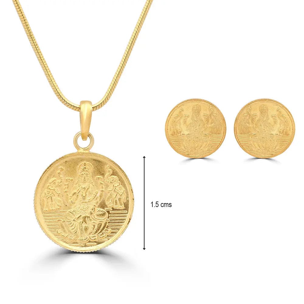 Silver Lakshmi Coin Necklace