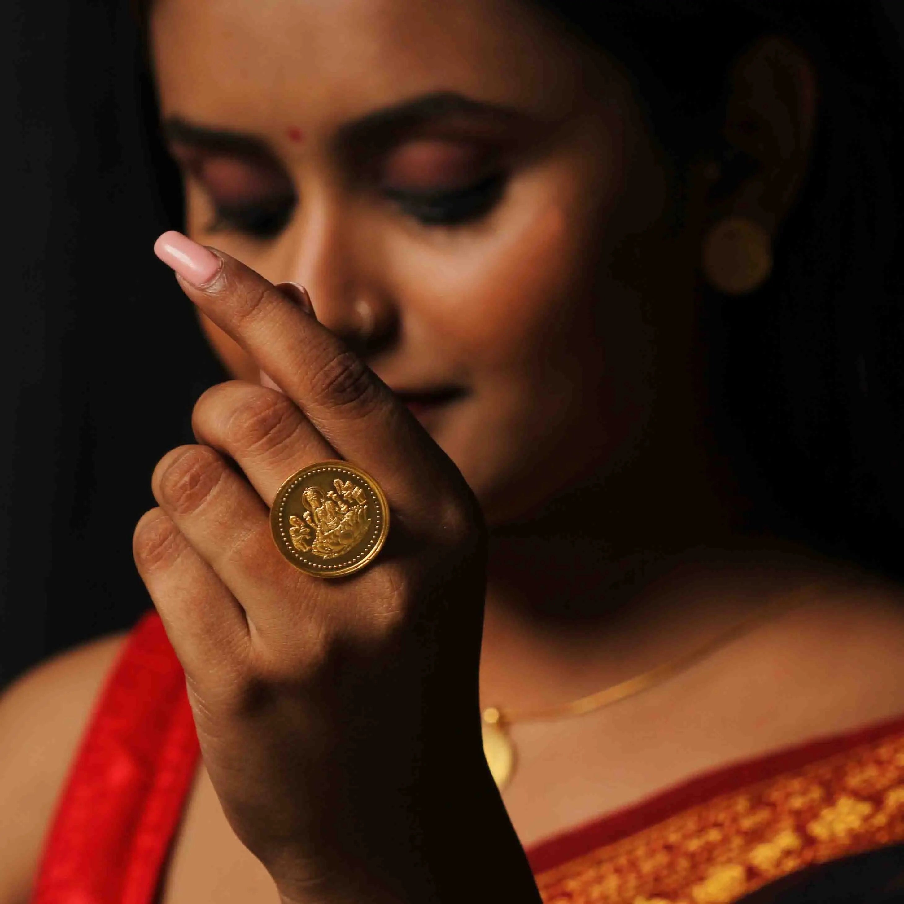 Lakshmi Silver Ring