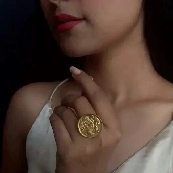 Lakshmi Silver Ring