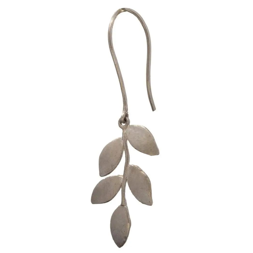 Silver Leaflets Earring