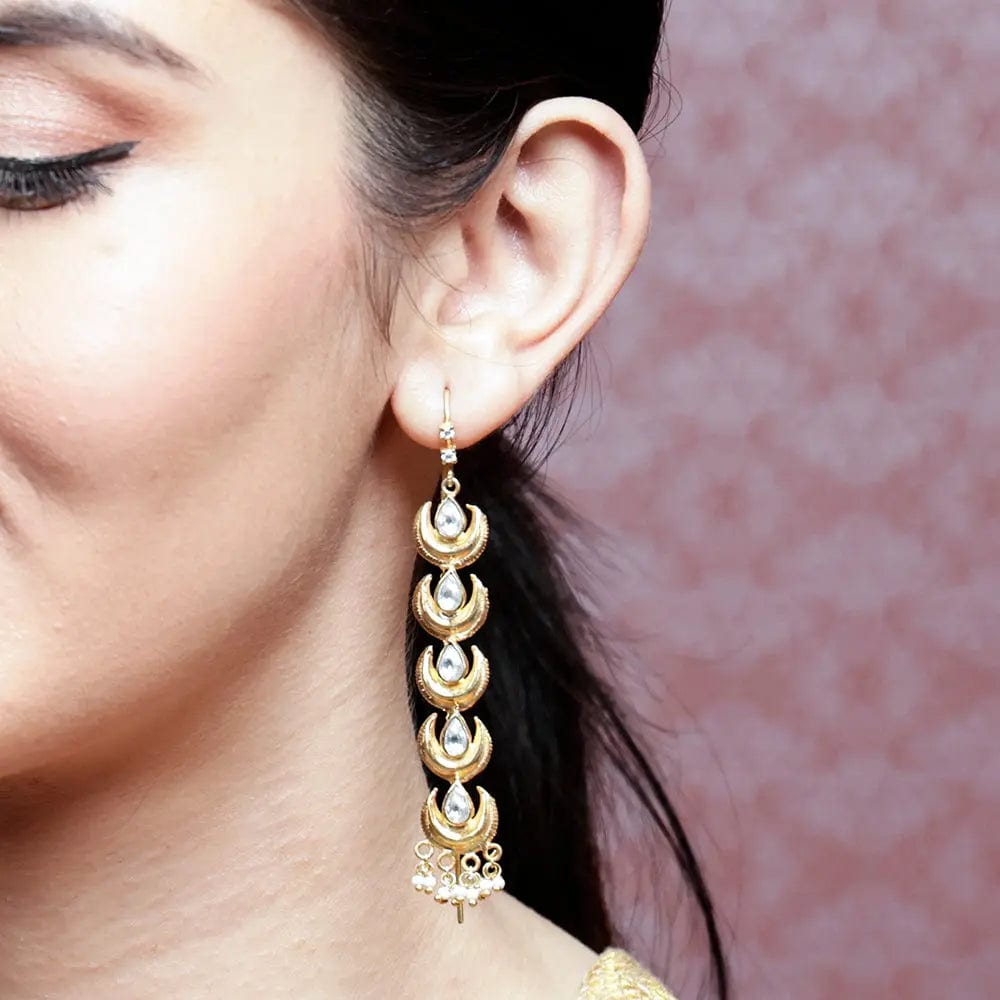 Silver Long Sui Dhaga Earring