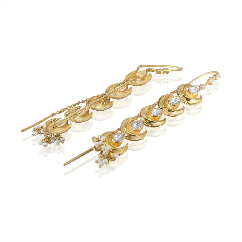 Silver Long Sui Dhaga Earring