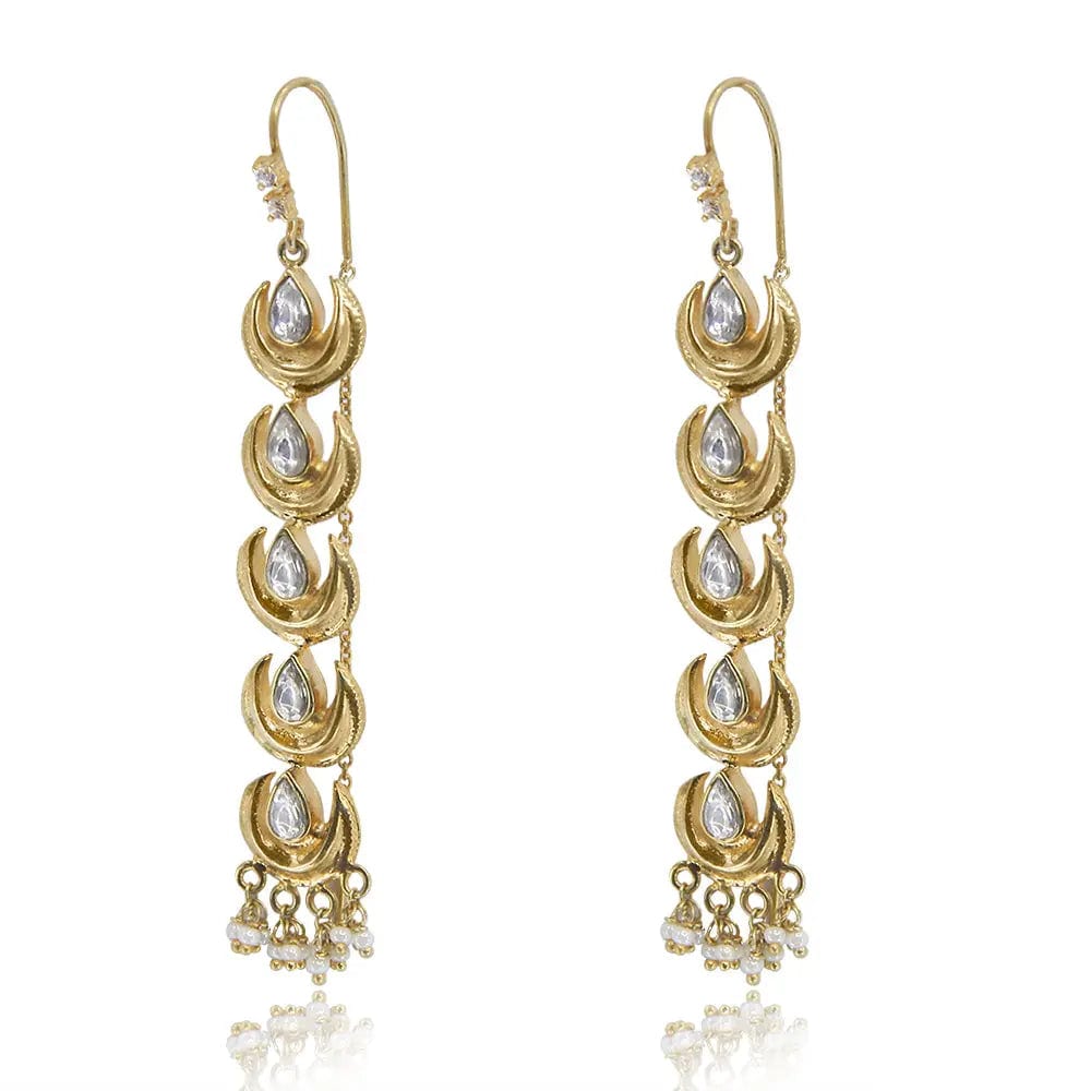 Silver Long Sui Dhaga Earring