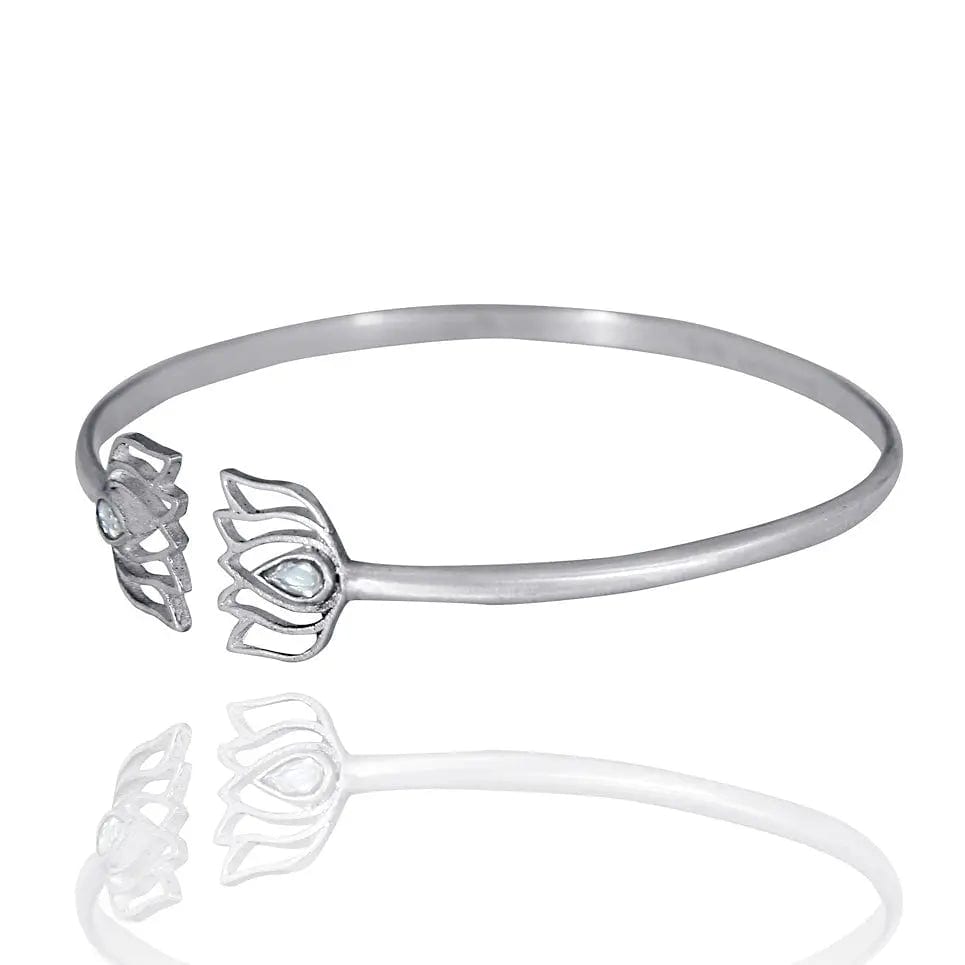 Silver Lotus 92.5 Silver Anklet Set