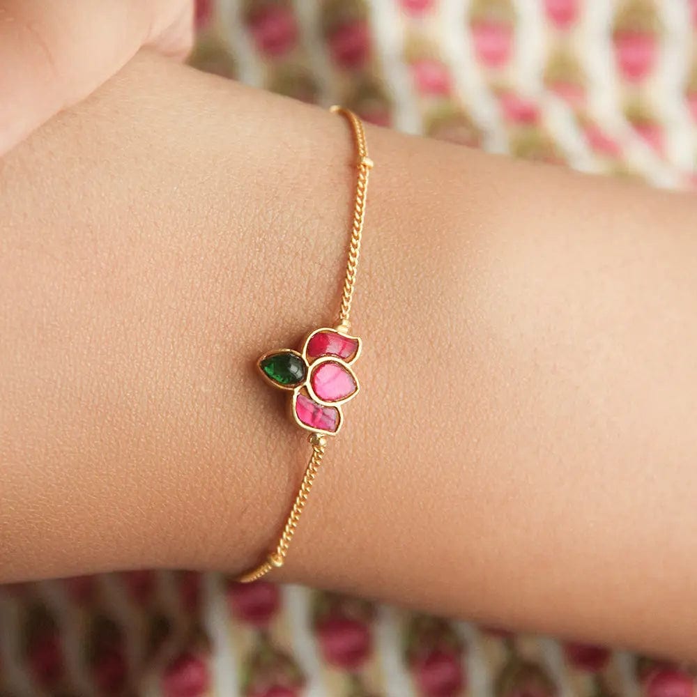 925 Sterling Silver Lotus Bracelet