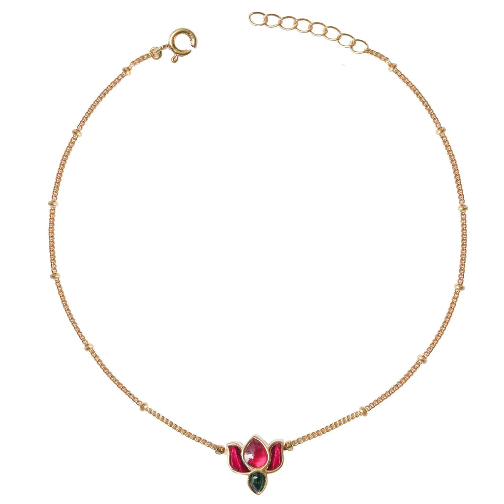 925 Sterling Silver Lotus Bracelet