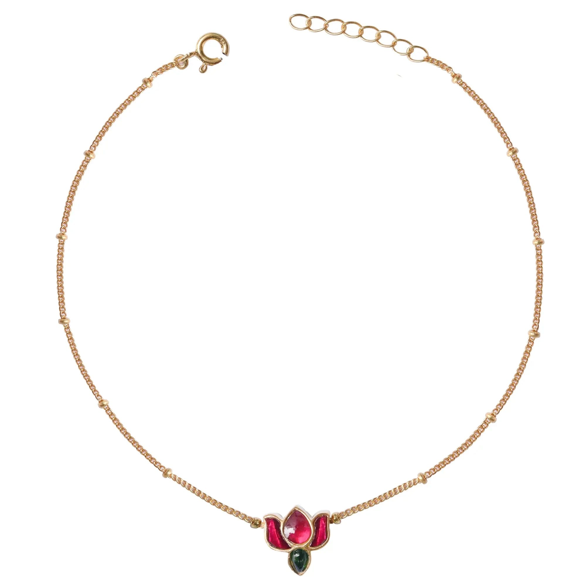 925 Sterling Silver Lotus Bracelet