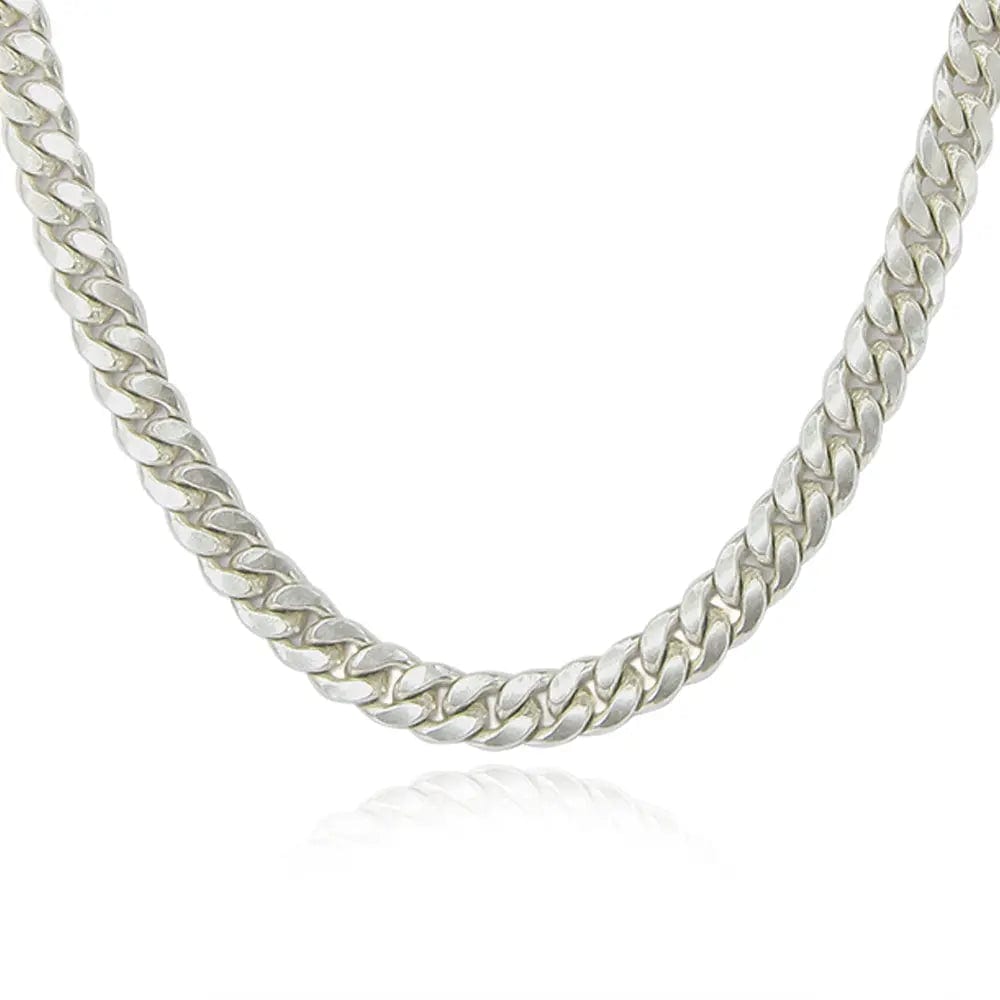 Silver Men Cuban Necklace