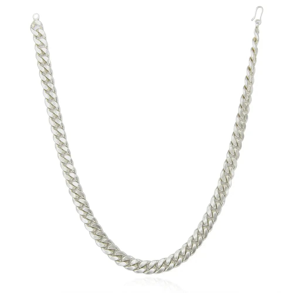 Silver Men Cuban Necklace