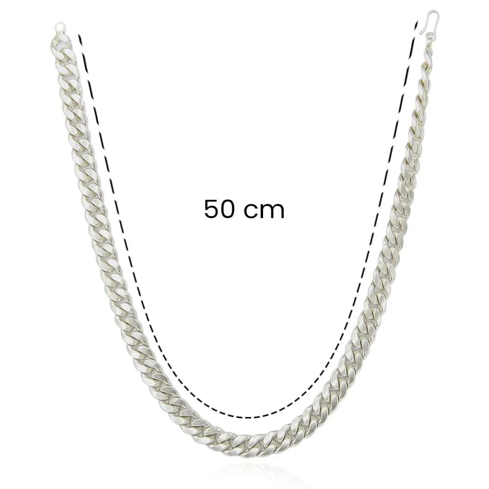 Silver Men Cuban Necklace