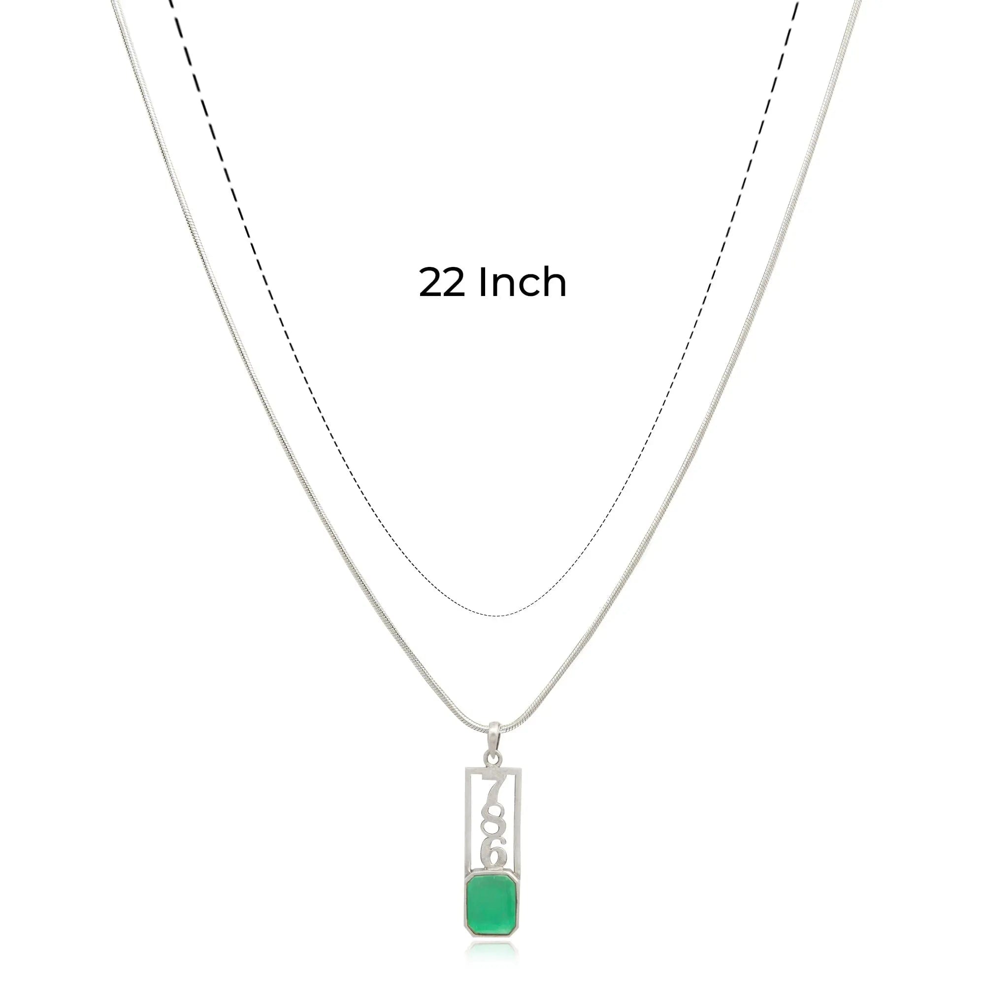 786 Lucky Silver Men's 92.5 Necklace