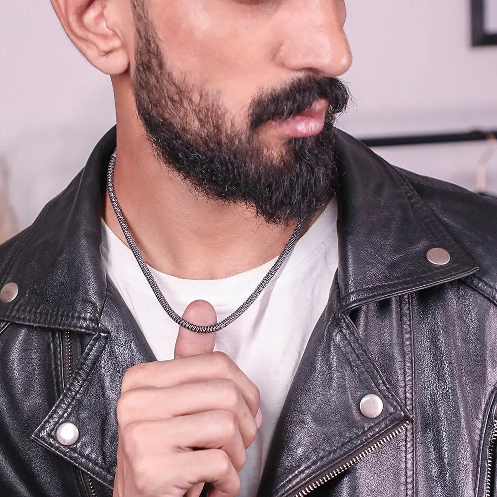 Silver Men's Style Mesh Chain