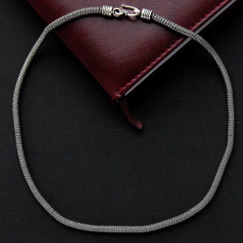 Silver Men's Style Mesh Chain