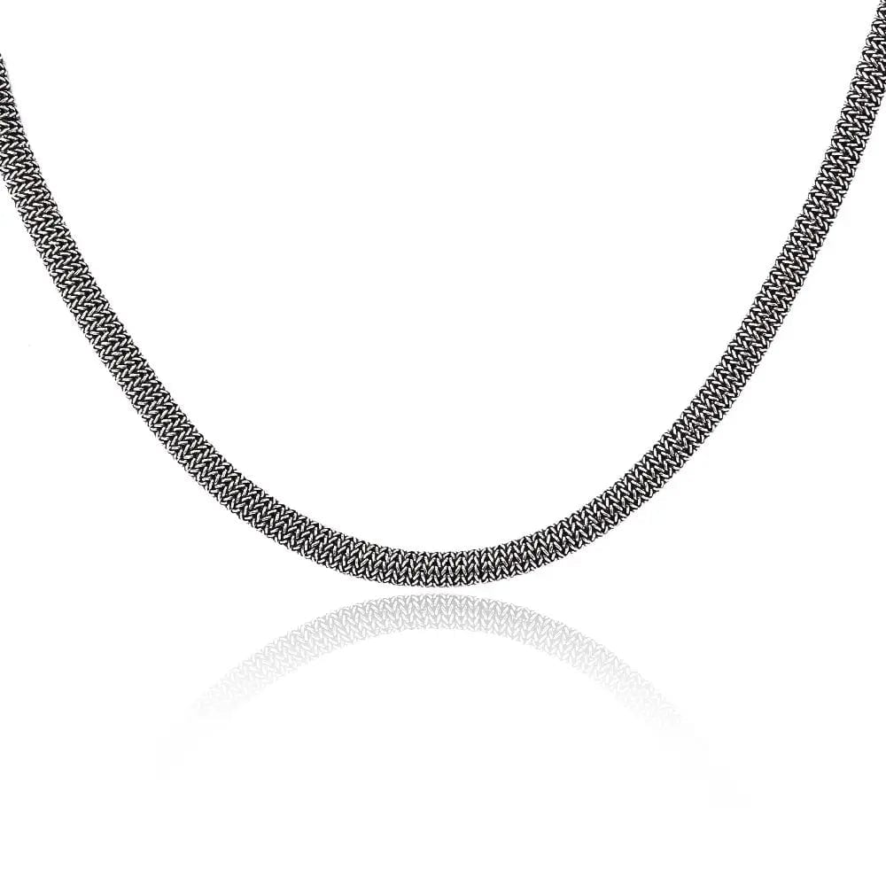 Silver Men's Style Mesh Chain