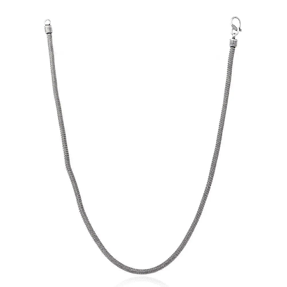 Silver Men's Style Mesh Chain