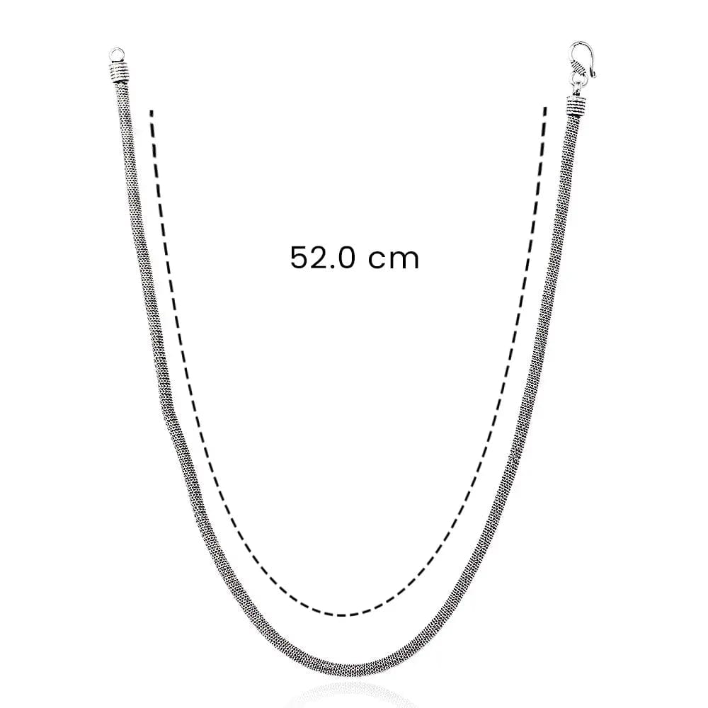 Silver Men's Style Mesh Chain