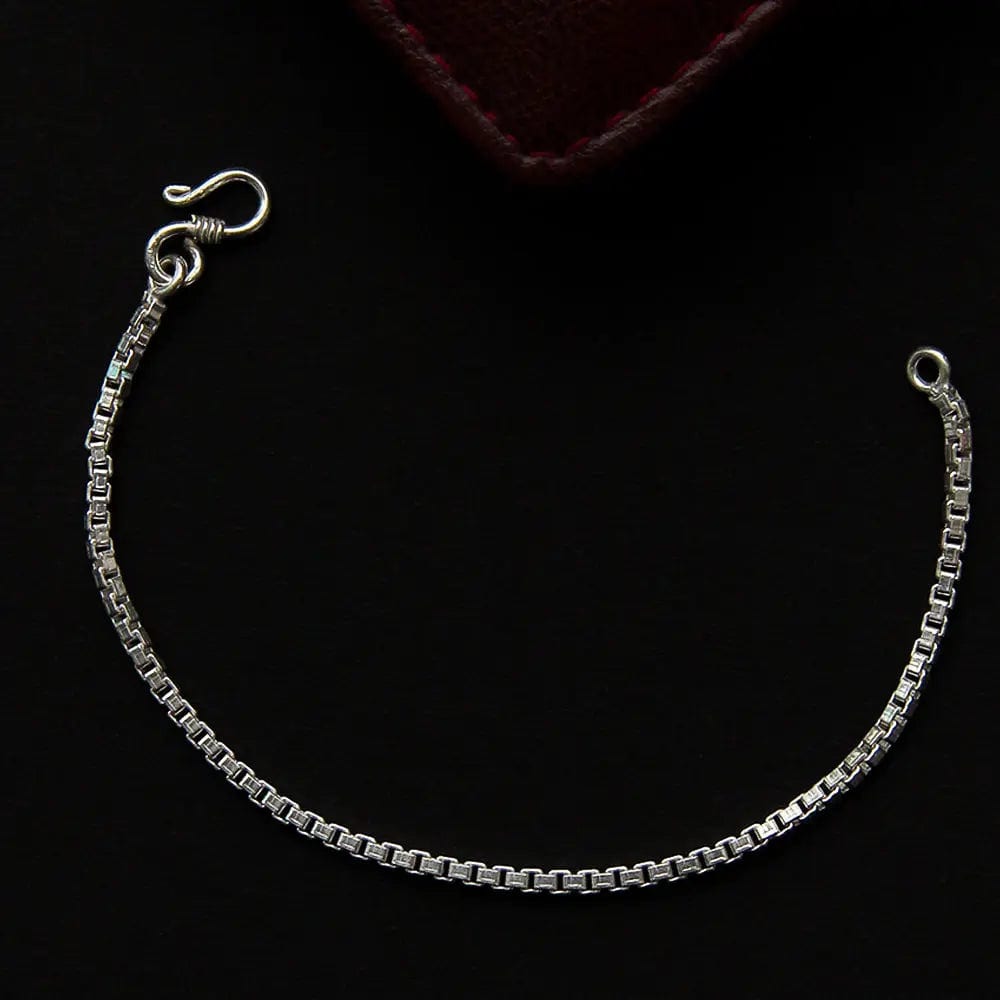 Silver Mens Sleek Bracelet