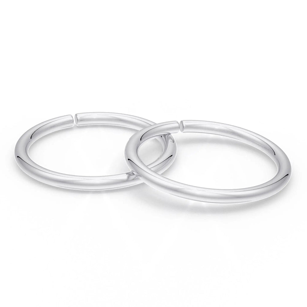 925 Sterling Silver Minimal Toe Ring (Pair)