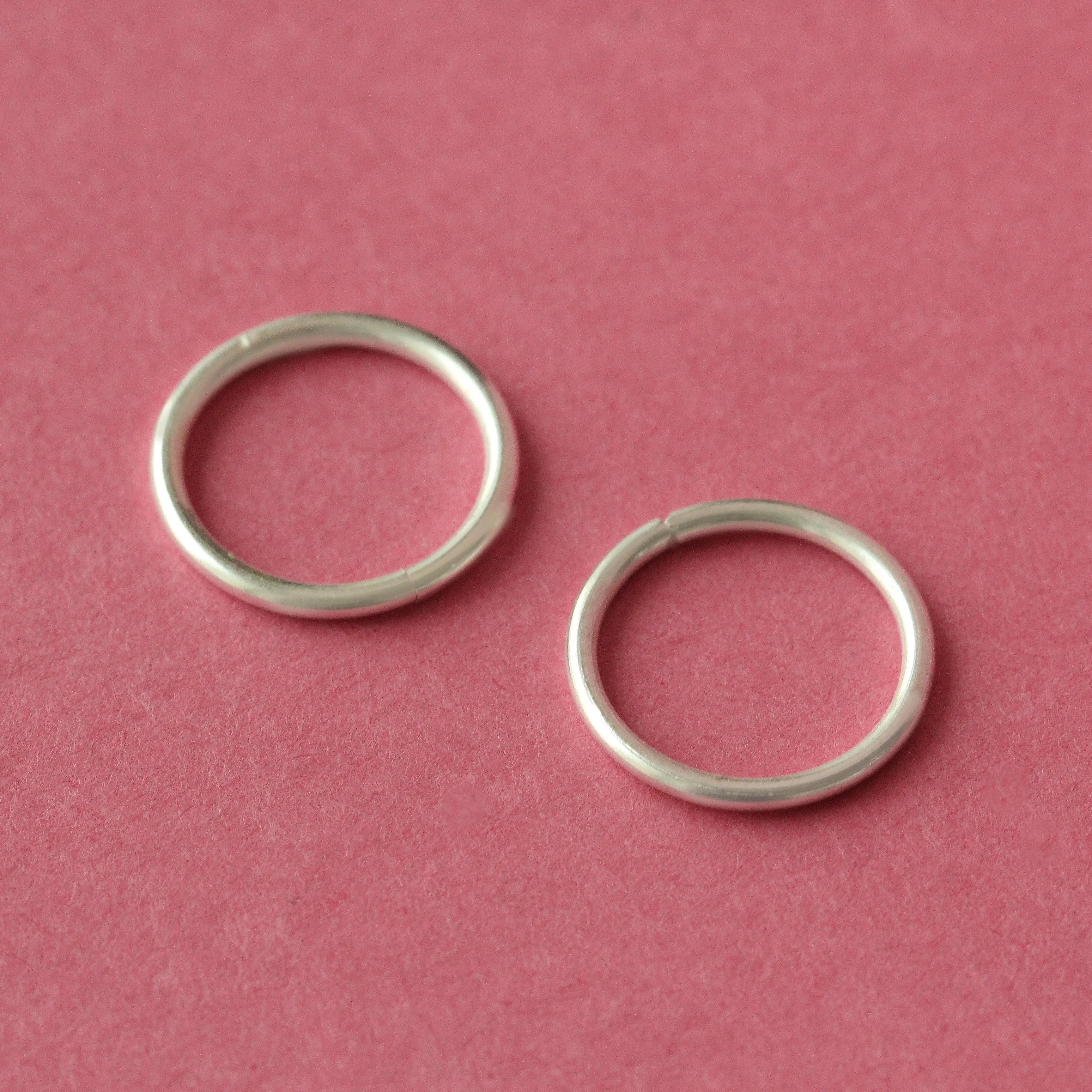 925 Sterling Silver Minimal Toe Ring (Pair)